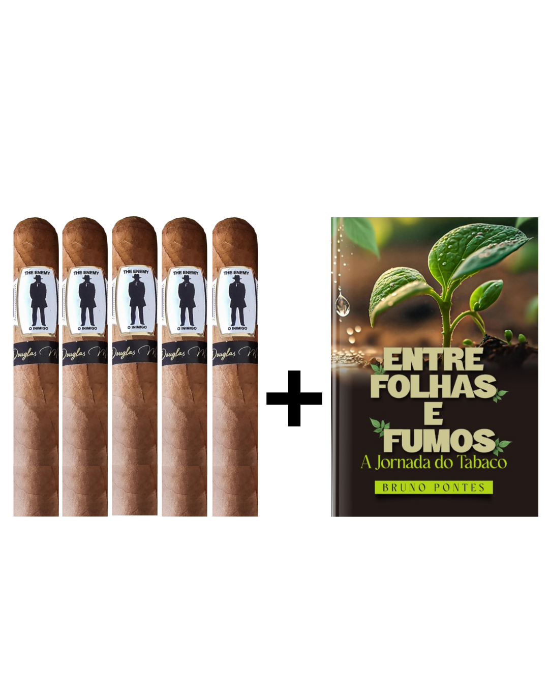 KIT FOLHAS (5 The enemy + Livro "Entre folhas e fumos")